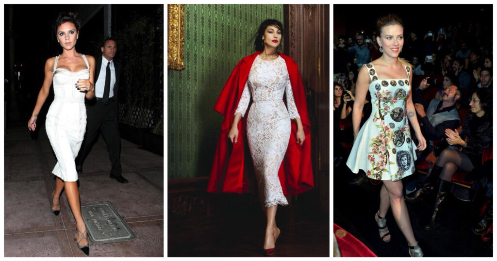 Знаменитости в нарядах Dolce & Gabbana